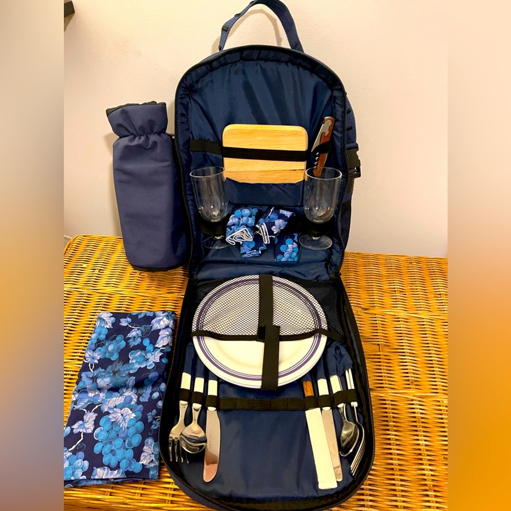 Backpack picnic basket